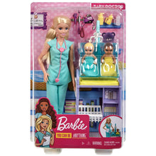 Carica l&#39;immagine nel visualizzatore di Gallery, Barbie Carriere Playset Pediatra Bambola, 2 Neonati e Accessori, Giocattolo per Bambini 3+ Anni, GKH23