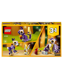 Carica l&#39;immagine nel visualizzatore di Gallery, LEGO Creator 3 in 1 Creature della Foresta Fantasy, Set con Animali Giocattolo da Costruire tra cui Gufo, Coniglio, Cervo, RIccio e Scoiattolo, Giochi per Bambini e Bambine da 7 Anni in su 31125