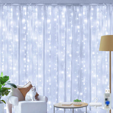 Carica l'immagine nel visualizzatore di Gallery, Ollny Tenda luminosa a LED, 2 x 2 m, 200 LED, per interni, USB, luce bianca fredda, con 10 ganci per interni ed esterni,