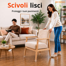 Carica l'immagine nel visualizzatore di Gallery, 20 Pezzi Gommini per Sedie Quadrati Trasparente (Adatto:27-39 mm)