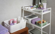 Carica l'immagine nel visualizzatore di Gallery, SmartStore Cestino portaoggetti con manici 11,4L bianco | 36,5x27x15cm