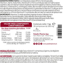 Carica l'immagine nel visualizzatore di Gallery, Sanavita Ferro Forte Integratore Alimentare con Ferro Alto dosaggio, Vitamina C, Rame, Acido Folido e Vitamina B12 Alo Dosaggio - 30 compresse