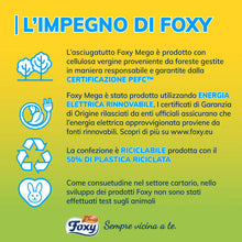 Carica l'immagine nel visualizzatore di Gallery, Foxy Mega | Asciugatutto Lunga Durata 18 Rotoli | 95 Strappi Per Rotolo | Decorato| Certificazione PEFC | Confezione Ric