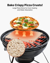 Carica l'immagine nel visualizzatore di Gallery, VEVOR Pietra per Pizza, Pietra da Forno per Pizza Rettangolare in Cordierite da 406 x 355 x 15 mm, con Raschietto, Cordi