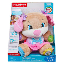 Carica l'immagine nel visualizzatore di Gallery, Fisher-Price, la Sorellina del Cagnolino Smart Stages Ridi &amp; Impara, Morbido Peluche Educativo per Imparare le Prime Parole, con 75+ Canzoni, Luci e Melodie, Versione italiana, FPP54