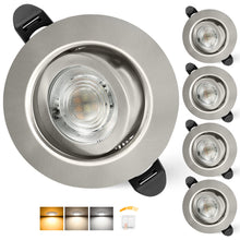 Carica l'immagine nel visualizzatore di Gallery, 3CCT Faretti LED da Incasso per Cartongesso 230V Dimmerabile 68mm 5.5W IP44 Faretto Incasso Ultra Piatti Faretti LED Sof