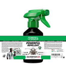 Carica l'immagine nel visualizzatore di Gallery, RepellShield Spray Anti Pesciolini d'Argento per Bagno, Cantina, Soffitta, Armadi - 250ml - Non Macchia - Spray Pescioli