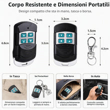 Carica l'immagine nel visualizzatore di Gallery, Telecomando Cancello Universali, 4 Pezzi Telecomando 433 MHZ Universale