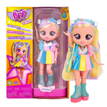 Carica l'immagine nel visualizzatore di Gallery, BFF BY CRY BABIES Jenna - Collezionabile Bambola Fashion con lunghi Capelli, vestiti in tessuto e 9 accessori-Giocattolo Ottimo per Bambine e Bambini +5 Anni
