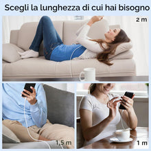 Carica l'immagine nel visualizzatore di Gallery, Amzpas 120W 6A Cavo USB Type-C 1M, Cavo USB C Ricarica Rapida per Xiaomi Redmi Note 14 13 12 11 11S 10S 11T 8 9 Pro; Xia