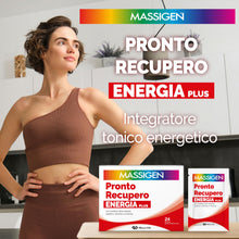Carica l'immagine nel visualizzatore di Gallery, Massigen - Pronto Recupero Energia Plus, Integratore Tonico Energetico con Creatina, Arginina, Beta-Alanina, Vitamine e 