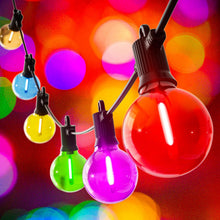 Carica l'immagine nel visualizzatore di Gallery, Kawaya Colorato Natale Catene Luminose 8M per Esterni Giardino Luci Impermeabile con LED Lampadine Catena Luminosa Ester