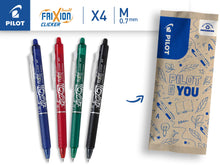 Carica l'immagine nel visualizzatore di Gallery, Pilot Frixion Ball Clicker, Set Di 4 Penne A Scomparsa Cancellabili Con Inchiostro Termosensibile, Multicolore, ‎4 Unità (Confezione Da 1)
