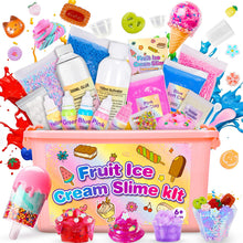 Carica l'immagine nel visualizzatore di Gallery, Adeokay Slime per Bambini, Giochi Bambina 6 7 8 9 10 11 12 Anni Femmina Fruit Slime Fluffy Regalo Bimba 6-12 Anni Femmin