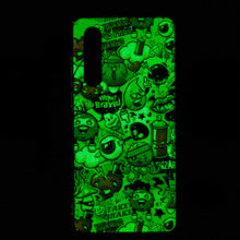 Carica l'immagine nel visualizzatore di Gallery, Luminosa Custodia per Huawei P30,Fluorescente Colorato Arte Pittura Nottilucente Glow in Dark Cover Antiurto Flessibile 