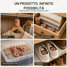Carica l'immagine nel visualizzatore di Gallery, MAVANTO 30x Legno di Cedro Antitarme per Armadio e Grucce - Anelli di Cedro Naturale Contro Le Tarme dei Vestiti - con C