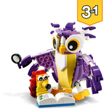 Carica l&#39;immagine nel visualizzatore di Gallery, LEGO Creator 3 in 1 Creature della Foresta Fantasy, Set con Animali Giocattolo da Costruire tra cui Gufo, Coniglio, Cervo, RIccio e Scoiattolo, Giochi per Bambini e Bambine da 7 Anni in su 31125