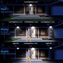 Carica l'immagine nel visualizzatore di Gallery, Realky Luce Solare con Sensore di Movimento, Lampada Solare da Esterno con Telecomando, 2000mAh 3 Modes IP65 Impermeabil