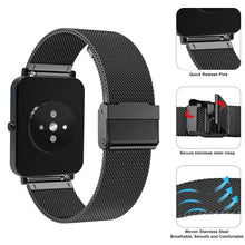 Carica l'immagine nel visualizzatore di Gallery, Cinturino per Amazfit GTS, 20mm Cinturino in Acciaio Inossidabile in Metallo Cinturino per Amazfit GTS 4, GTS 4 Mini, GT