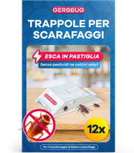 Carica l'immagine nel visualizzatore di Gallery, Gerobug Trappole Scarafaggi e Blatte Adesive Senza Insetticidi - 12 Pezzi
