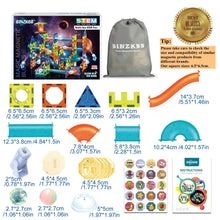 Carica l'immagine nel visualizzatore di Gallery, BINZKBB Deluxe 110 Pezzi Set Costruzioni Magnetiche per Bambini - Gioco Blocchi Magnetico Luminescente - Gioco Educativo STEM e Creativo per ragazzi e ragazze - Età 5 6 7 8 10+ Anni Ottima Idea Regalo