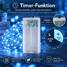 Carica l'immagine nel visualizzatore di Gallery, VIKY® Catena luminosa a LED con timer, 3 m, 30 LED, con timer