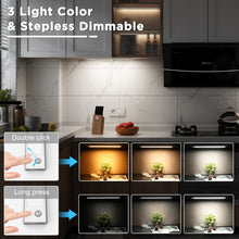 Carica l'immagine nel visualizzatore di Gallery, 40cm Luce LED Sottopensile Sensore Movimento,Barra LED Sottopensile Ricaricabile 3000mAh 3Modalità ON/AUTO1/AUTO2 Strisc
