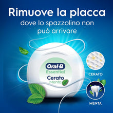 Carica l'immagine nel visualizzatore di Gallery, Oral-B Filo Interdentale Cerato, Essential Floss, Cerato, Menta 2x50m