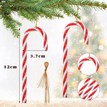 Carica l'immagine nel visualizzatore di Gallery, Naler Addobbi Decorazioni Albero di Natale Particolari, 12pz Bastoncini di Zucchero Natalizi in Plastica per Natale Decorazioni Casa