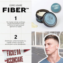 Carica l'immagine nel visualizzatore di Gallery, American Crew Fiber, Cera Capelli Uomo, Tenuta Forte &amp; Finish Opaco, Texturizza &amp; Ispessisce i Capelli, 85g