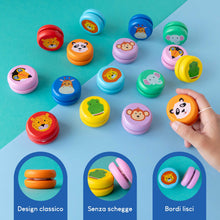 Carica l'immagine nel visualizzatore di Gallery, BONNYCO Yoyo Bambini in Legno Animali Pack 16 Gadget Compleanno Bambini