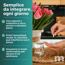 Carica l'immagine nel visualizzatore di Gallery, Citicolina Pura 500mg + Fosfatidilserina, 120 Capsule, Colina Integratore (CDP-Colina), Sostituto Synapsine 1000 e Alpha