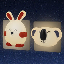 Carica l'immagine nel visualizzatore di Gallery, Annmore Luce Notturna Bambini da Presa, Koala e Coniglietto, 2 Pezzi