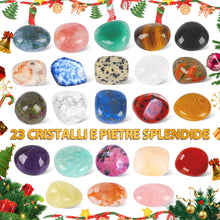 Carica l&#39;immagine nel visualizzatore di Gallery, Calendario dell&#39;Avvento di Cristallo 2025, 24 Sorprese con l&#39;Albero di Cristallo dei 7 Chakra, 23 Pietre Naturali e Pietre Preziose per Ragazzi, Ragazze, Adolescenti e Adulti