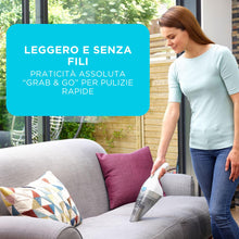 Carica l'immagine nel visualizzatore di Gallery, BLACK+DECKER Aspirapolvere portatile senza fili da 3,6 V, NVC115JL-QW