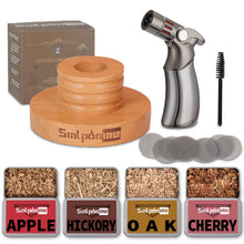 Carica l'immagine nel visualizzatore di Gallery, Kit per affumicatore per cocktail con torcia, kit per affumicatore Bourbon vecchio stile con quattro tipi di trucioli di
