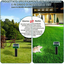 Carica l'immagine nel visualizzatore di Gallery, Distributori di talpe solari: IP65 impermeabile a energia solare, spaventaparvicole, antitalpe a ultrasuoni, per espelle