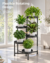 Carica l'immagine nel visualizzatore di Gallery, Bamworld Porta piante da interno in metallo a 5 livelli, supporto stabile per piante da interno ed esterno, design moder