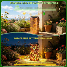 Carica l'immagine nel visualizzatore di Gallery, Lanterna Solare a Forma di Girasole per Esterno, Lanterna Solare Girasole Colorata, da Appendere o da Appoggiare, IP65 I