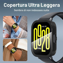 Carica l'immagine nel visualizzatore di Gallery, Diruite 3 Pezzi Cover per Xiaomi Redmi Watch 5 Active Vetro Temperato Pellicola Protettiva,PC Rigido Case Protettiva Ult