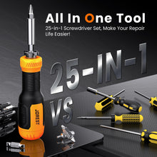Carica l'immagine nel visualizzatore di Gallery, JOREST 25 in 1 Set Cacciaviti, Cacciavite Magnetico con Torx Piatto Croce