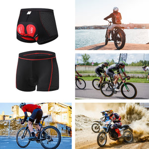 SOLO ACTFIT Pantaloncini Intimo Ciclismo da Uomo MTB Ciclismo Mutande Gel 3D Imbottite Bicicletta Pants Traspiranti Antiscivolo