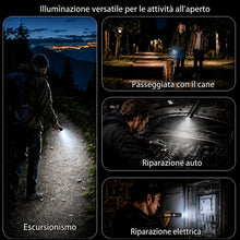 Carica l'immagine nel visualizzatore di Gallery, REHKITTZ Torcia LED Ricaricabile, 2000 Lumen, Super Luminosa