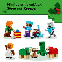Carica l'immagine nel visualizzatore di Gallery, LEGO Minecraft Calendario dell'Avvento 2025 per Bambini e Bambine da 7 Anni - Gioco per il Conto alla Rovescia di Natale con 24 Sorprese come Minifigure e Mini Costruzioni - Regalo per Gamer - 21280