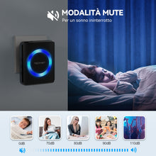 Carica l'immagine nel visualizzatore di Gallery, Campanelli Wireless, TeckNet Campanello Senza Fili Portatile Wireless Doorbell, 60 Suonerie, Indicatori LED, 400M Operat