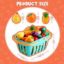Carica l'immagine nel visualizzatore di Gallery, JOYIN 68 Pezzi Giocattolo da Taglio per Cucina per Bambini, Cibo Finto per Cucina da Gioco, Include Frutta e Verdura in Plastica, Cesto Portaoggetti, Giocattoli Finti, Regali per Bambini