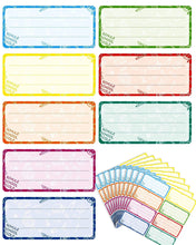 Carica l'immagine nel visualizzatore di Gallery, JEJA 80PZ Etichette Adesive Colorate, Etichette Su Cui Puoi Scrivere con Nome per Scuola, Barattoli Vetro, Quaderni, Libri, Barattoli, Cucina