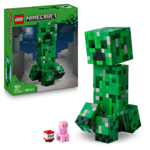 Carica l'immagine nel visualizzatore di Gallery, LEGO Minecraft Creeper Giocattolo - Action Figure di Mob Snodabile con Scomparto Segreto con Maiale e Elemento TNT - Regalo per Gamer, Bambini, Bambine e Fan Adolescenti da 10 Anni in su - 21276