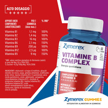 Carica l'immagine nel visualizzatore di Gallery, Zymerex VITAMINE B COMPLEX Gummies | 60 gommose | Metabolismo energetico | Sistema immunitario | Energia quotidiana | Se