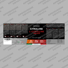 Carica l'immagine nel visualizzatore di Gallery, Bandini® L-Citrulline Malate Powder 500 g - Citrullina Malato 3 g per Dose